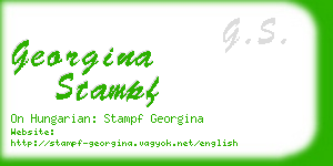 georgina stampf business card